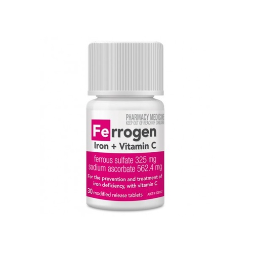 Ferrogen Iron and Vitamin C Modified Release 30 Tablets (S2)