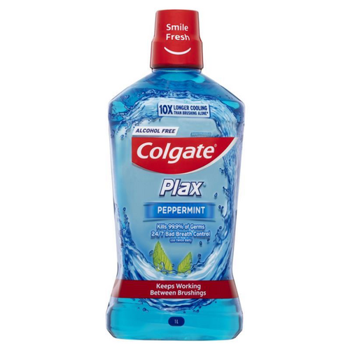 Colgate Plax Mouth Wash Peppermint 1L