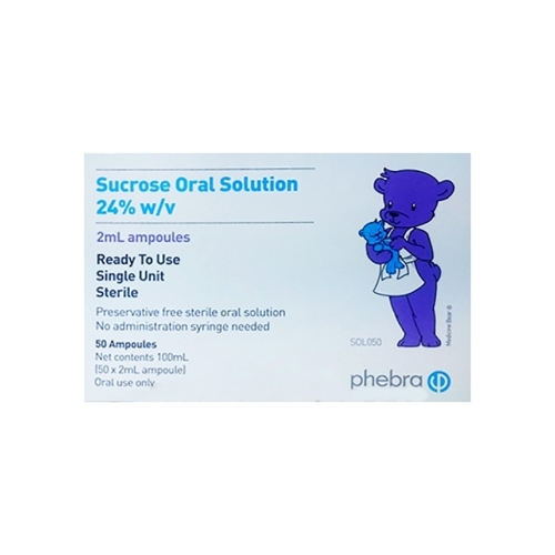 Phebra Sucrose 24% Sterile Oral Solution 50 x 2ml Ampoules