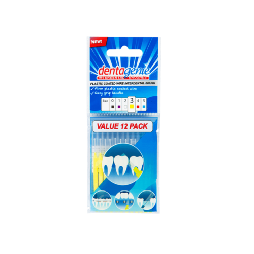 Dentagenie Interdental Brush Yellow Size 3 12 pack