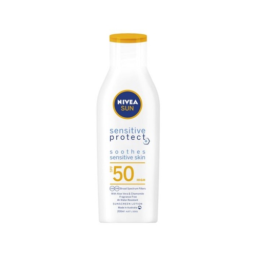 NIVEA Sun Sensitive Protect SPF50 Sunscreen Lotion 200mL