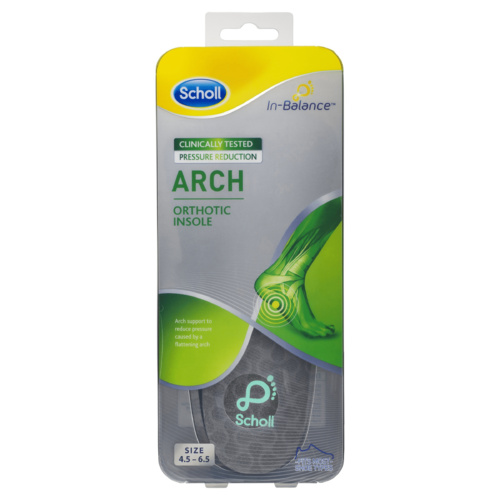Scholl In-Balance Orthotics Arch Insole Small 1 Pair