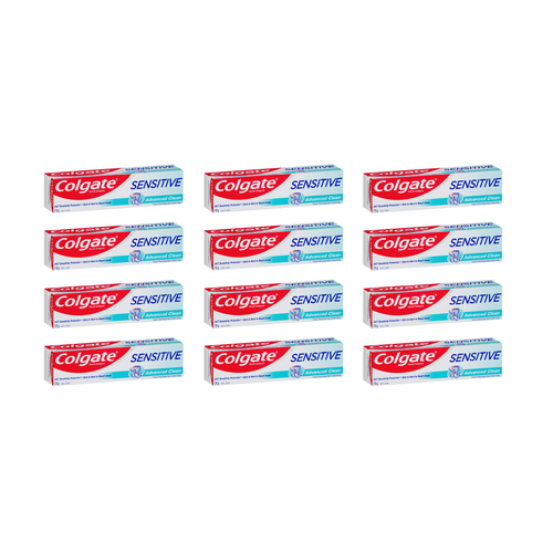 Colgate Sensitive Advanced Clean Toothpaste 110g [Bulk Buy 12 Units]