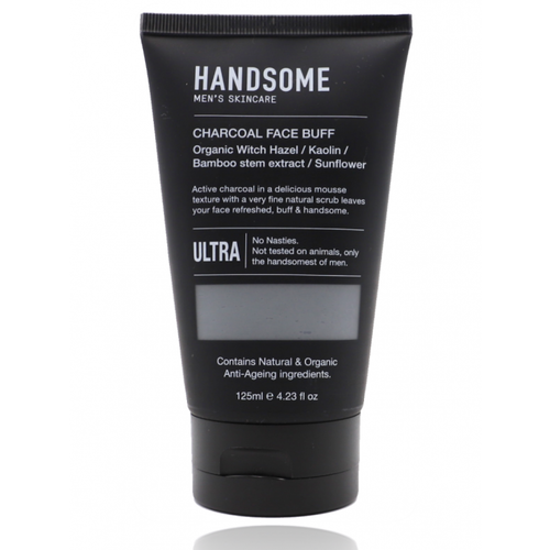 Handsome Men's Skincare Charcoal Face Buff 125ml