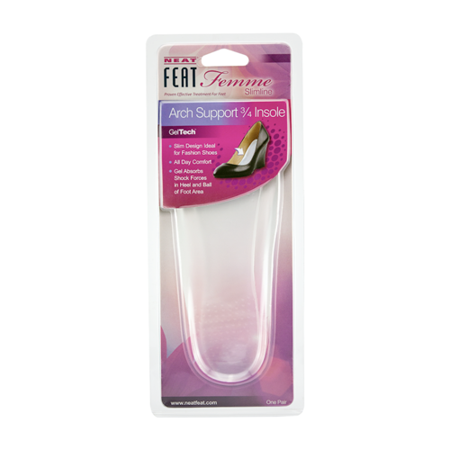 Neat Feat Gel Femme 3/4 Arch Support Insole 1 Pair