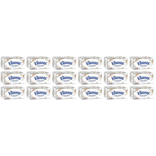 Kleenex Facial Tissues Jumbo White 250 Sheets [Bulk Buy 18 Units]