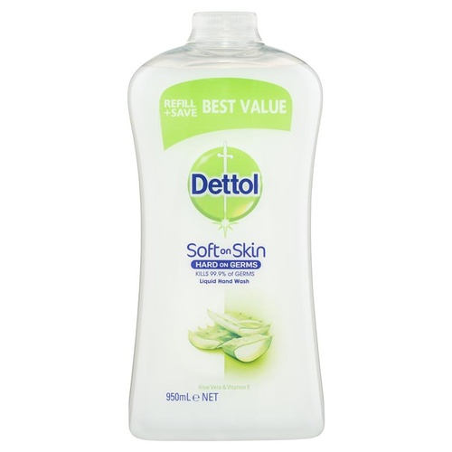 Dettol Hand Wash Aloe & Vitamin E Refill Pack 950ml