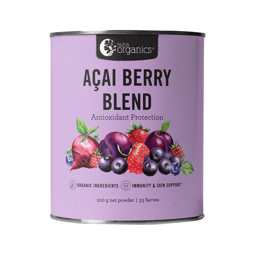 Nutra Organics Acai Berry Blend (Antioxidant Protection) Powder 200g