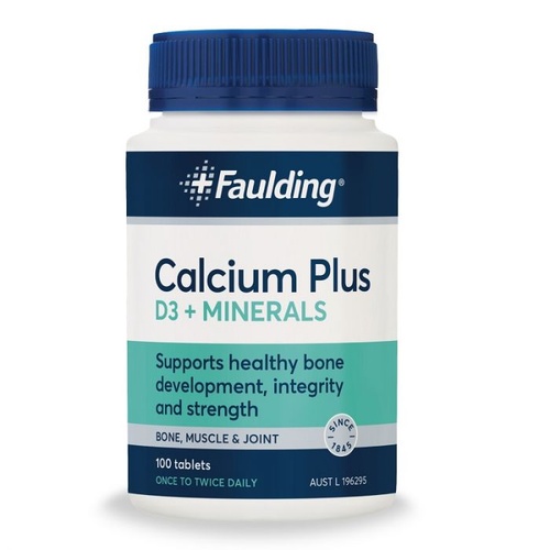 Faulding Calcium PLUS D3 + Minerals Tab 100