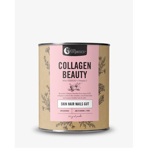 Nutra Organics Collagen Beauty Bioactive Collagen Peptides + Vitamin C Unflavoured 225g
