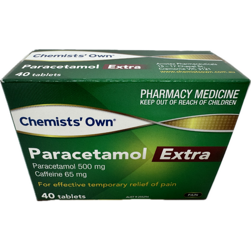 Chemists' Own Paracetamol Extra 40 Tablets (S2)