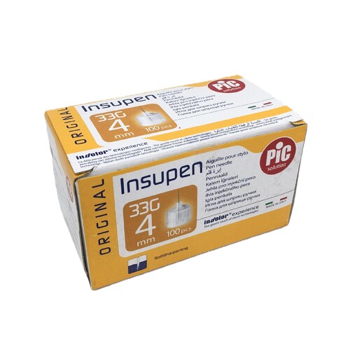 Insupen Pen Insulin Needle 33g 4mm 100