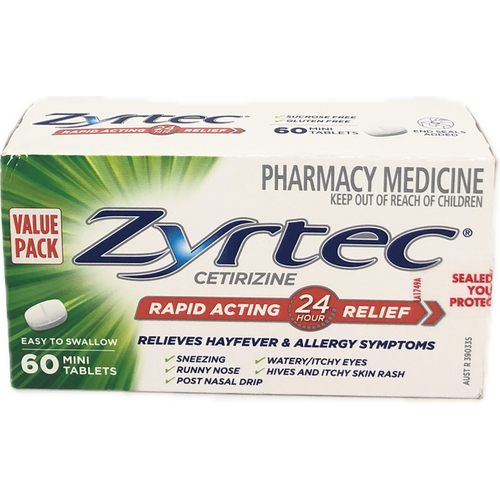 Zyrtec 10mg 60 Tablets (S2)