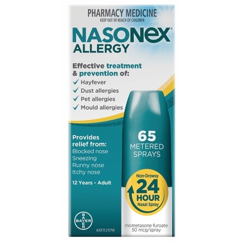 Nasonex Allergy 24 Hour Nasal Relief 65 Sprays  (S2)