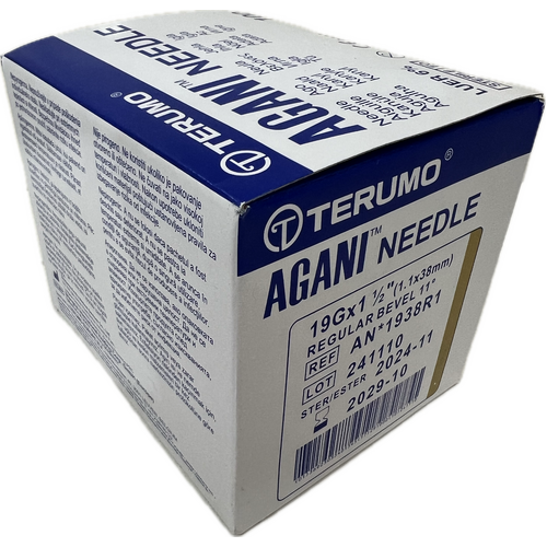 Agani Needle TERUMO 19x38mm 100 Pack
