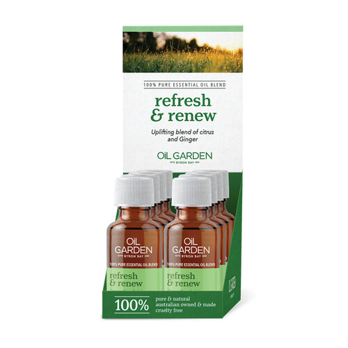 Oil Garden Essential Oil Blend Refresh & Renew 25ml  [Bulk Buy 8 Units]