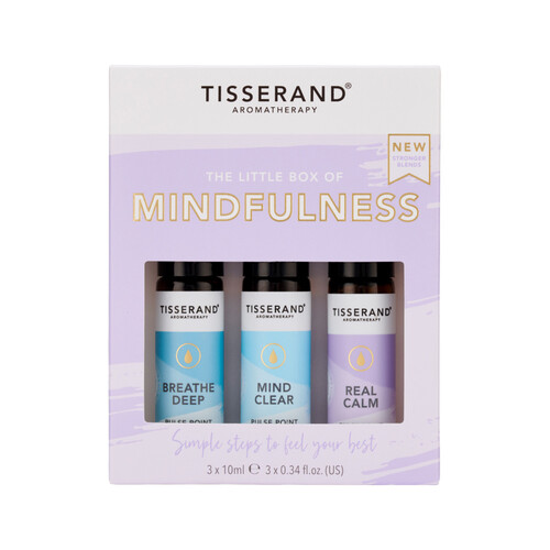 Tisserand The Little Box of Mindfulness Roller Ball Kit 10ml x 3 Pack