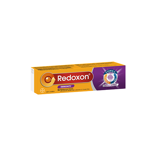 Redoxon Immunity Blackcurrant Flavour 15 Effervescent Tablets