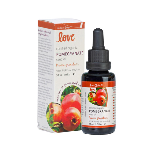 Free Spirit Love Certified Organic 100% Pure Pomegranate Seed Oil 30ml