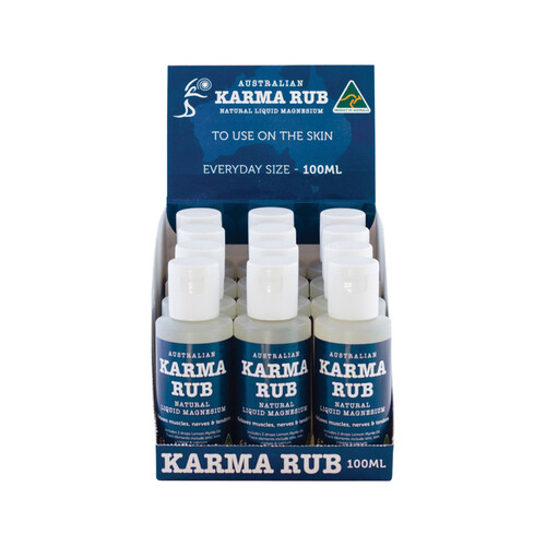 Karma Rub Liquid Magnesium 100ml [Bulk Buy 12 Units]