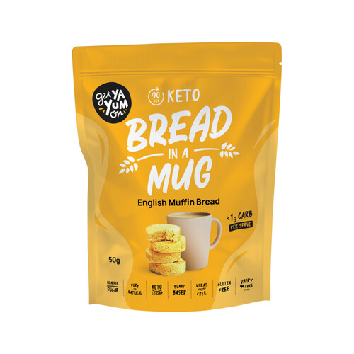 Get Ya Yum On (90 sec Keto) Bread In A Mug English Muffin Bread 50g