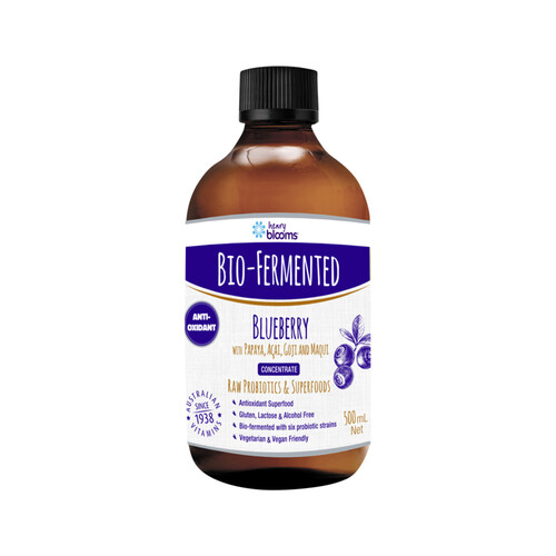Henry Blooms Bio-Fermented Blueberry with Papaya, Acai, Goji & Maqui Concentrate 500ml