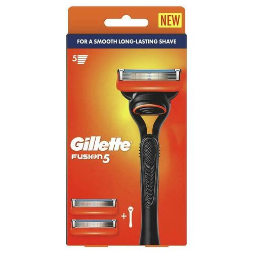 Gillette Fusion Manual Razor + 2 Blade Refills