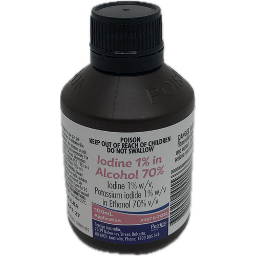Perrigo Iodine 1% in Alcohol 70% 100ml