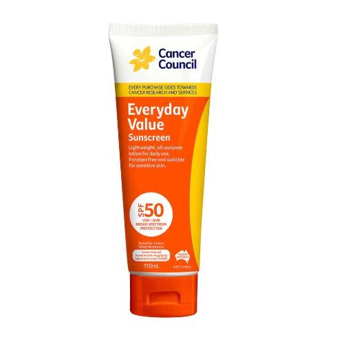 Cancer Council Every Day Value Sunscreen SPF 50 110ml