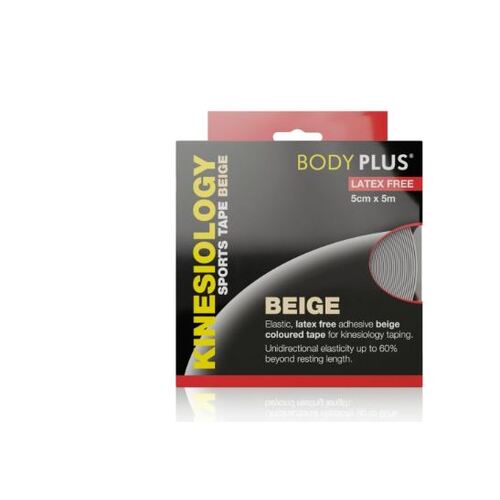 Body Plus Sport K-Tape Latex Free 5cmx5m Biege