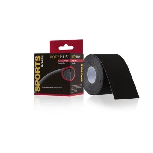 Body Plus K-Tape Latex Free 5cmx5m Black