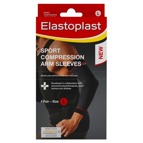 Elastoplast Sport Compression Arm Sleeves Large 1 Pair