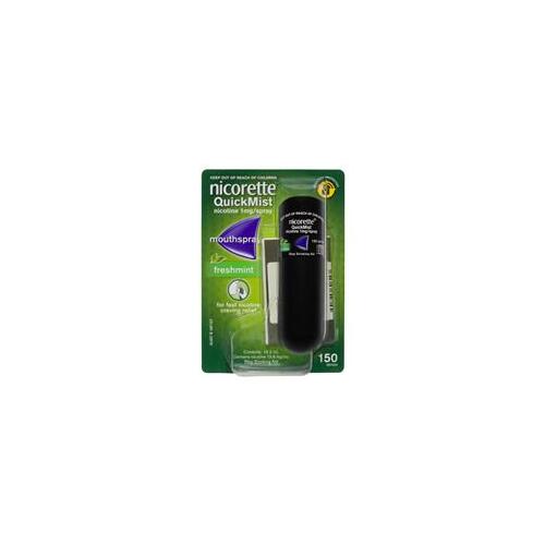 Nicorette QuickMist Mouth Spray Freshmint 150 Sprays 1 Pack (S2)