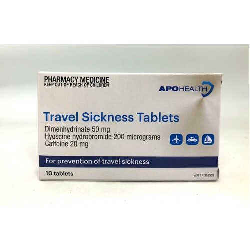 Apohealth Travel Sickness 10 Tablets (S2)