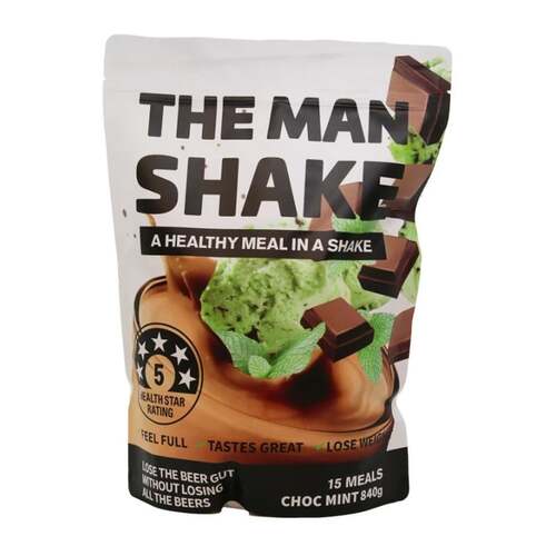 The Man Shake Choc Mint 840g
