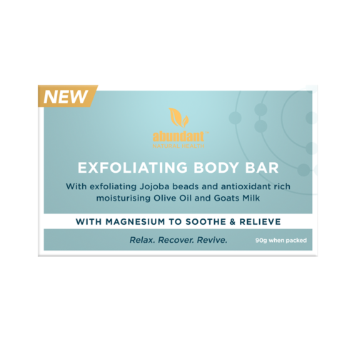 Abundant Magnesium Exfoliating Body Bar 90g