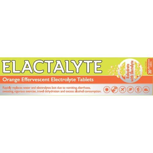 Elactalyte Orange 20 Effervescent Tablets