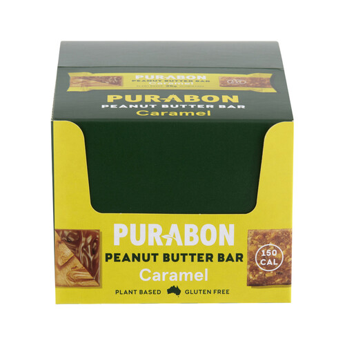 Purabon Peanut Butter Bar Caramel 35g [Bulk Buy 30 Units]
