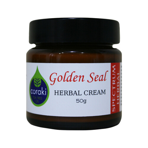 Spectrum Herbal Herbal Cream Golden Seal with Coraki Tea Tree Oil 50g