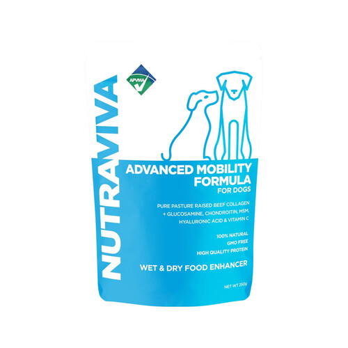 NutraViva Pet Advanced Mobility Formula For Dogs (Wet & Dry Food Enhancer) 250g
