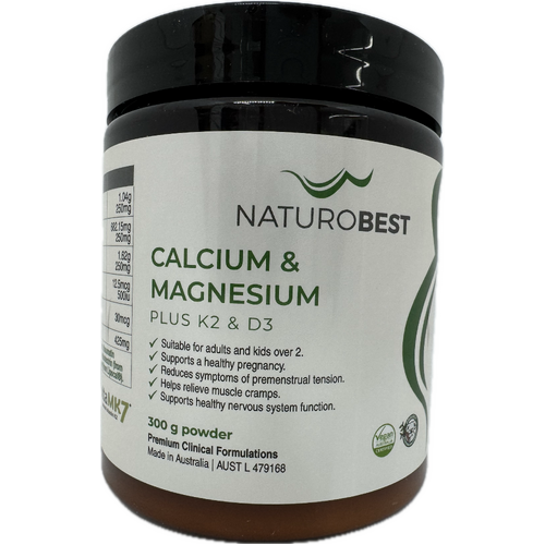 NaturoBest Calcium & Magnesium Plus K2 & D3 300g
