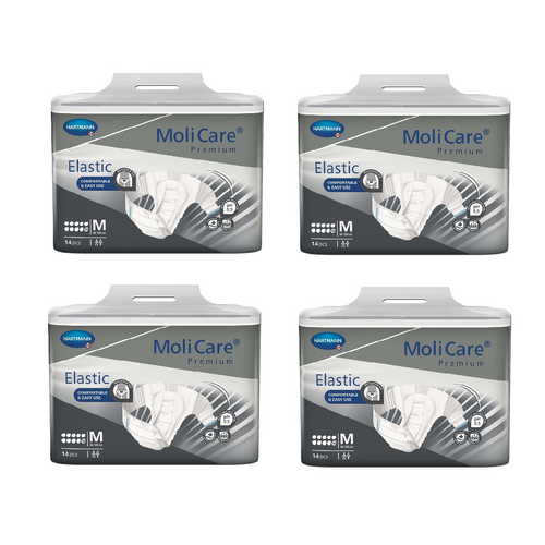 MoliCare Premium Elastic 10 Drops - Medium 14 Pack [Bulk Buy 4 Units]