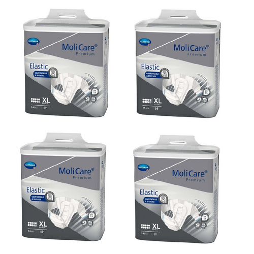 MoliCare Premium Elastic 10 Drops - Extra Large 14 Pack [Bulk Buy 4 Units]