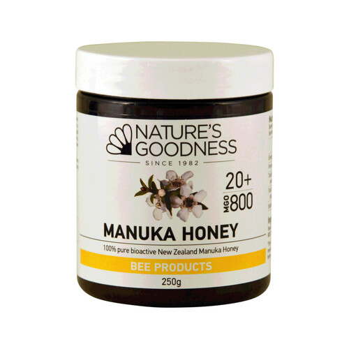 Nature's Goodness Manuka Honey (100% Pure Bioactive NZ) MGO 800 250g