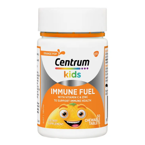 Centrum Kids Immune Fuel Orange Pop Chewable 50 Tabs