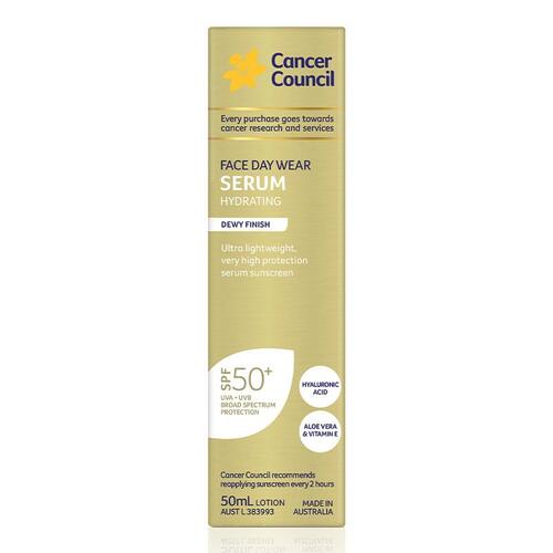 Cancer Council Face Day Wear Hydrating Serum SPF50+ 50mL