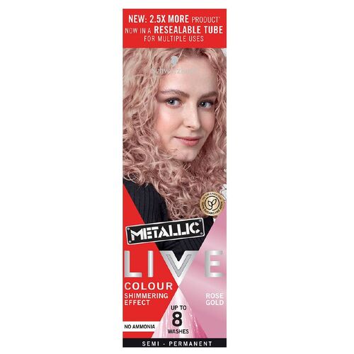 Schwarzkopf Metallic LIVE Colour Rose Gold 75ml