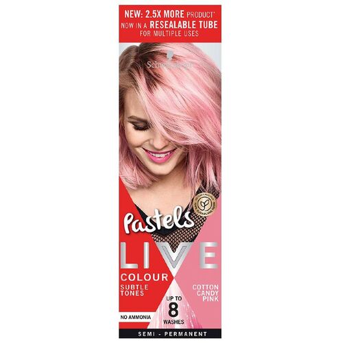 Schwarzkopf Live Colour Pastels Cotton Candy Pink 75ml