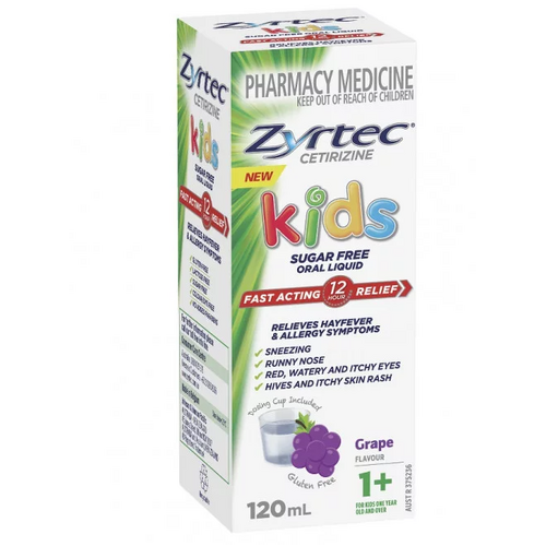 Zyrtec Kids Liquid Grape 120ml