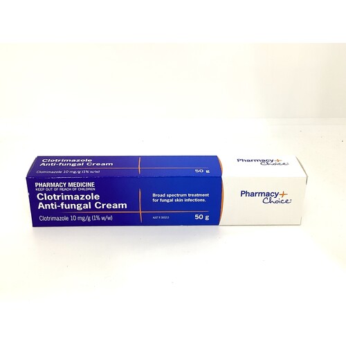 Pharmacy Choice Clotrimazole Antifungal Cream 50g (S2)